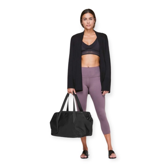 lululemon athletica Tops - NWOT LULULEMON Out Of Range Bag 28L Black Duffle Tote Bag